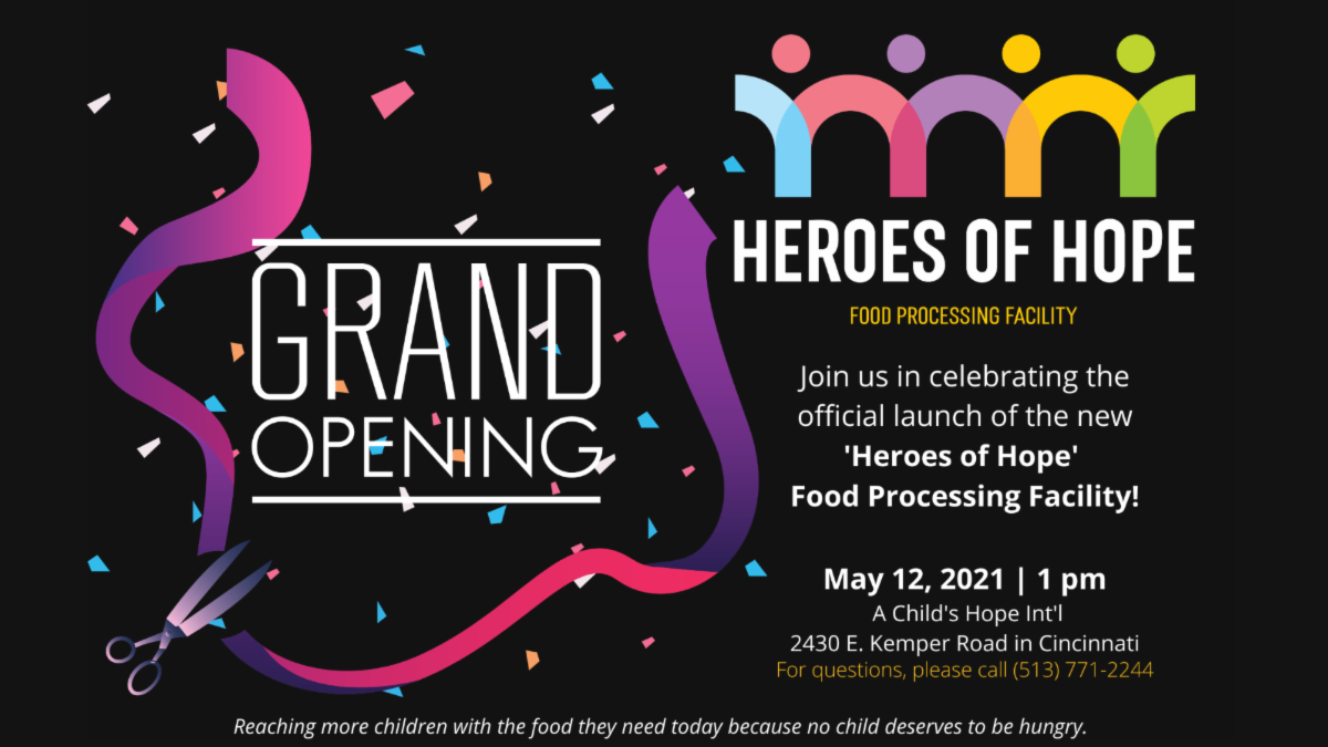 Heroes of Hope Grand Opening flyer